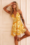 Irina Mini Dress - Mustard | Sage and Paige AUS.