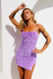 Jazzy Sequin Dress - Purple | Sage and Paige AUS.