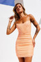 Venus Mini Dress - Neon Orange | Sage and Paige AUS.