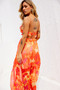 Early Sunset Maxi Dress - Tangerine | Sage and Paige AUS.