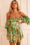 Clover Mini Dress - Green Multi | Sage and Paige AUS.