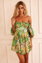 Clover Mini Dress - Green Multi | Sage and Paige AUS.