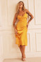 Delta Midi Dress - Mustard | Sage and Paige AUS.