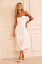 Affectionate Love Midi Dress - White | Sage and Paige AUS.