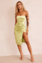 Soft Ballad Midi Dress - Lime | Sage and Paige AUS.