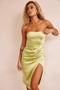 Soft Ballad Midi Dress - Lime | Sage and Paige AUS.