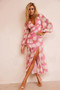 Formation Midi Dress - Pink | Sage and Paige AUS.