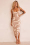 Attached Knit Midi Dress - Camel | Sage and Paige AUS.