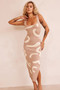 Attached Knit Midi Dress - Camel | Sage and Paige AUS.