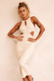 At First Sight Midi Dress - Cream | Sage and Paige AUS.