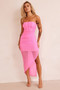 Soho Midi Dress - Neon Pink | Sage and Paige AUS.