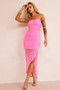 Soho Midi Dress - Neon Pink | Sage and Paige AUS.