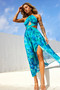 Havana Bloom Maxi Dress - Blue Multi | Sage and Paige AUS.