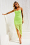 Find Myself Midi Dress - Green | Sage and Paige AUS.