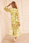 Formation Midi Dress - Lime | Sage and Paige AUS.