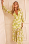 Formation Midi Dress - Lime | Sage and Paige AUS.