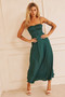 Affectionate Love Midi Dress - Forest Green | Sage and Paige AUS.