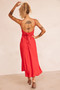 Affectionate Love Midi Dress - Red | Sage and Paige AUS.