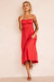 Affectionate Love Midi Dress - Red | Sage and Paige AUS.