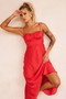 Affectionate Love Midi Dress - Red | Sage and Paige AUS.