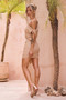Good Catch Mini Dress - Gold | Sage and Paige AUS.