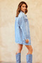 Sweet Emotion Denim Jacket - Washed Blue | Sage and Paige AUS.