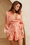 Sunrise Mini Dress - Peach | Sage and Paige AUS.