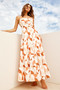 Dahlia Maxi Dress - Orange | Sage and Paige AUS.