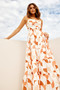 Dahlia Maxi Dress - Orange | Sage and Paige AUS.