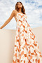 Dahlia Maxi Dress - Orange | Sage and Paige AUS.