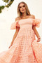 Gin Midi Dress - Peach | Sage and Paige AUS.
