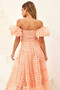 Gin Midi Dress - Peach | Sage and Paige AUS.