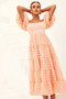 Gin Midi Dress - Peach | Sage and Paige AUS.