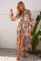Shooting Stars Maxi Dress - Orange Multi | Sage and Paige AUS.