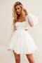 Saint Malo Mini Dress - White | Sage and Paige AUS.