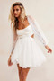 Saint Malo Mini Dress - White | Sage and Paige AUS.