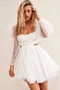 Saint Malo Mini Dress - White | Sage and Paige AUS.