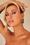Drift Away Hoop Earrings - Forest Green | Sage and Paige AUS.
