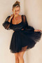 Saint Malo Mini Dress - Black | Sage and Paige AUS.