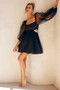 Saint Malo Mini Dress - Black | Sage and Paige AUS.