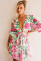Rose Garden Mini Dress - Pink Multi | Sage and Paige AUS.