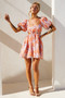 Woodington Sky Mini Dress - Orange | Sage and Paige AUS.