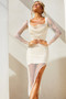 Butterfly Babe Midi Dress - White | Sage and Paige AUS.