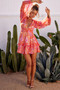Morning Twist Mini Dress - Orange | Sage and Paige AUS.