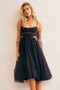Got Glam Midi Dress - Black | Sage and Paige AUS.
