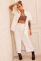 Future Face Denim Midi Skirt - White | Sage and Paige AUS.