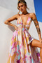 Dreamy Good Midi Dress - Purple Multi | Sage and Paige AUS.