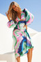 Joaquin Midi Dress - Pink Multi | Sage and Paige AUS.