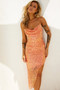 Make This Mine Midi Dress - Orange | Sage and Paige AUS.