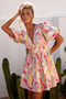 Wander Mini Dress - Pink Multi | Sage and Paige AUS.